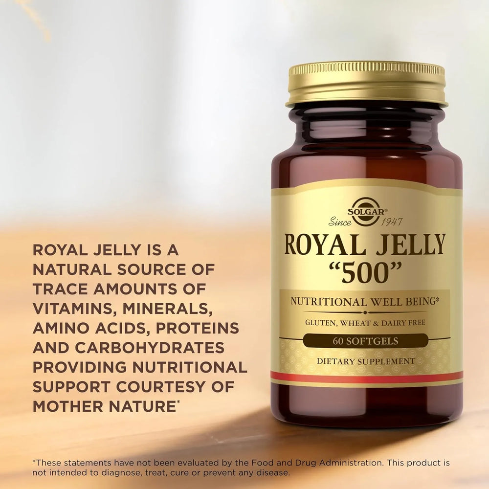 SOLGAR - Solgar Royal Jelly 500 60 Capsulas Blandas - The Red Vitamin MX - Suplementos Alimenticios - {{ shop.shopifyCountryName }}