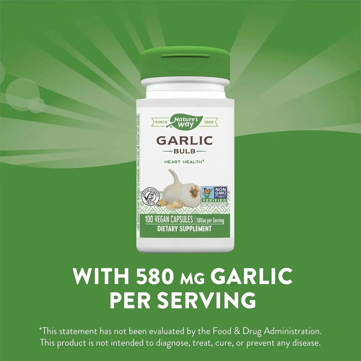 NATURE'S WAY - Nature's Way Garlic Bulb 580Mg. 100 Capsulas - The Red Vitamin MX - Suplementos Alimenticios - {{ shop.shopifyCountryName }}