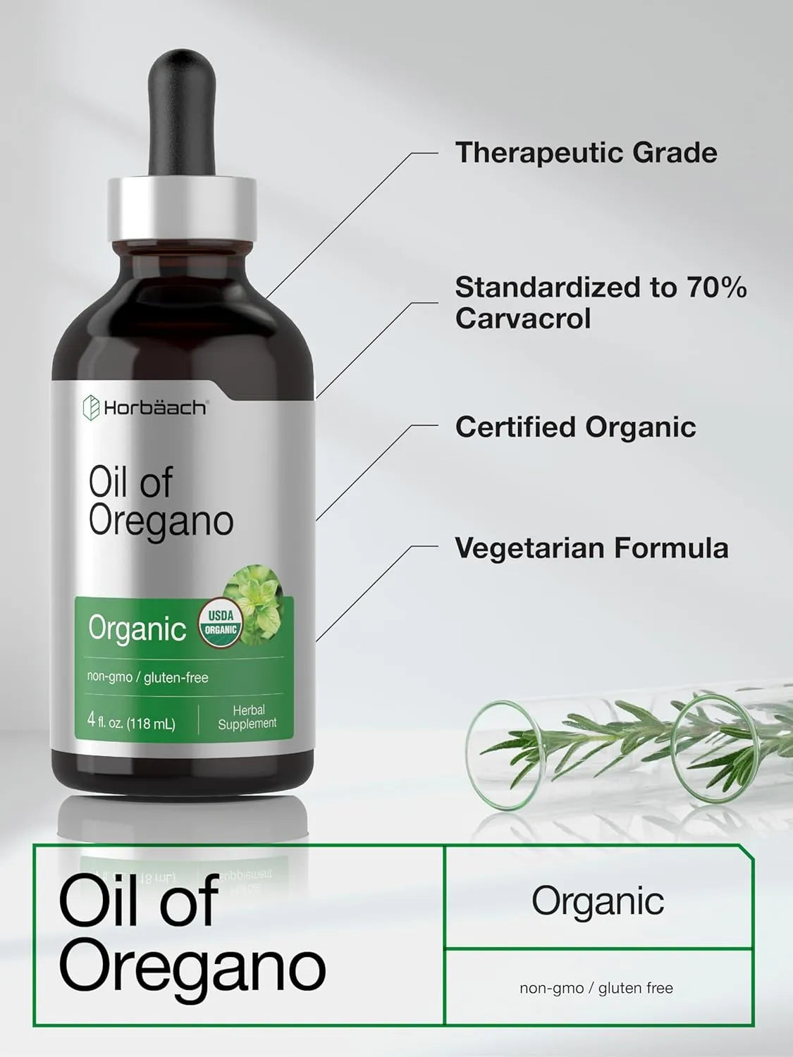 HORBAACH - Horbaach Organic Oil of Oregano Drops 4 Fl.Oz. - The Red Vitamin MX - Suplementos Alimenticios - {{ shop.shopifyCountryName }}