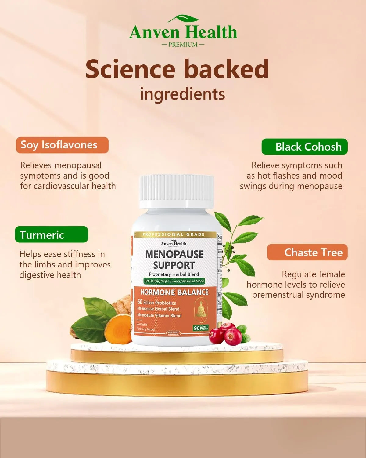 ANVEN HEALTH - Anven Health Menopause Support 90 Capsulas - The Red Vitamin MX - Suplementos Alimenticios - {{ shop.shopifyCountryName }}