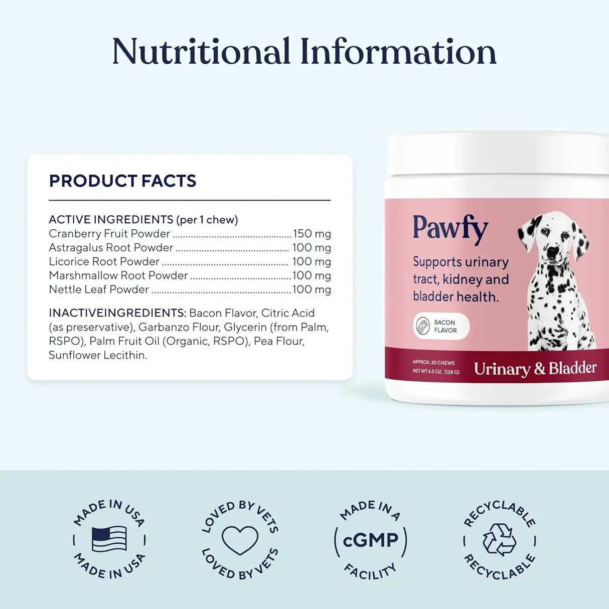 PAWFY - Pawfy Dog UTI Supplement 30 Masticables - The Red Vitamin MX - Salud De Tracto Urinario Para Perros - {{ shop.shopifyCountryName }}