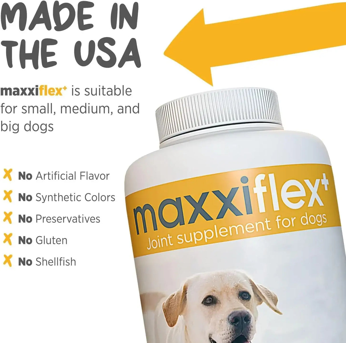 MAXXIPAWS - maxxipaws maxxiflex+ Hip & Joint Supplement for Dogs 60 Tabletas - The Red Vitamin MX - Cuidado De Cadera Y Articulaciones Para Perros - {{ shop.shopifyCountryName }}