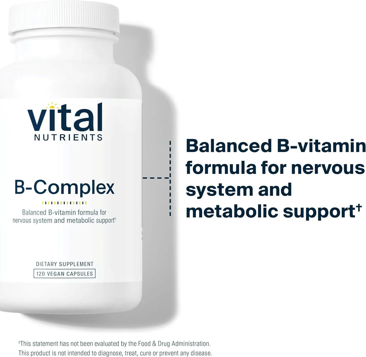 VITAL NUTRIENTS - Vital Nutrients Vitamin B-Complex 120 Capsulas - The Red Vitamin MX - Suplementos Alimenticios - {{ shop.shopifyCountryName }}