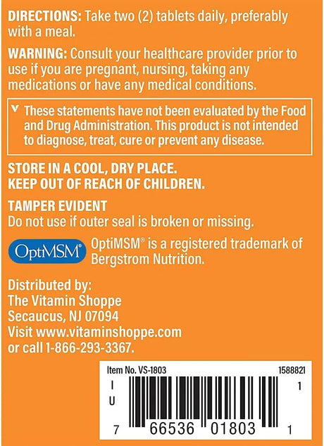THE VITAMIN SHOPPE - The Vitamin Shoppe Triple Strength Glucosamine Chondroitin with MSM 120 Tabletas - The Red Vitamin MX - Suplementos Alimenticios - {{ shop.shopifyCountryName }}