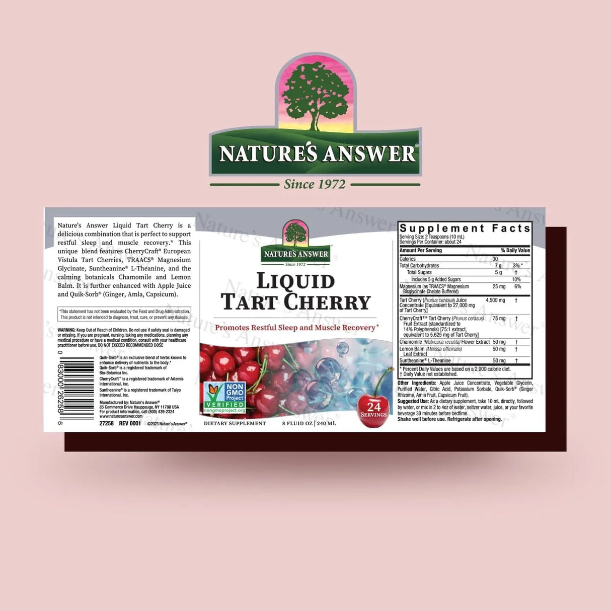 NATURE´S ANSWER - Nature's Answer Tart Cherry Liquid 240Ml. - The Red Vitamin MX - Suplementos Alimenticios - {{ shop.shopifyCountryName }}