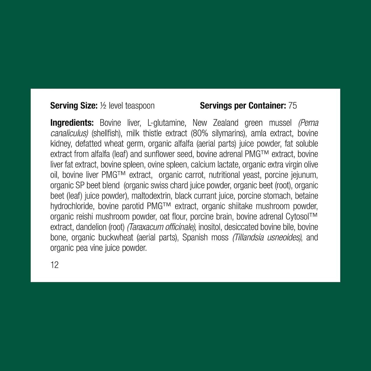 Standard Process Inc. Canine Dermal Support 125Gr.