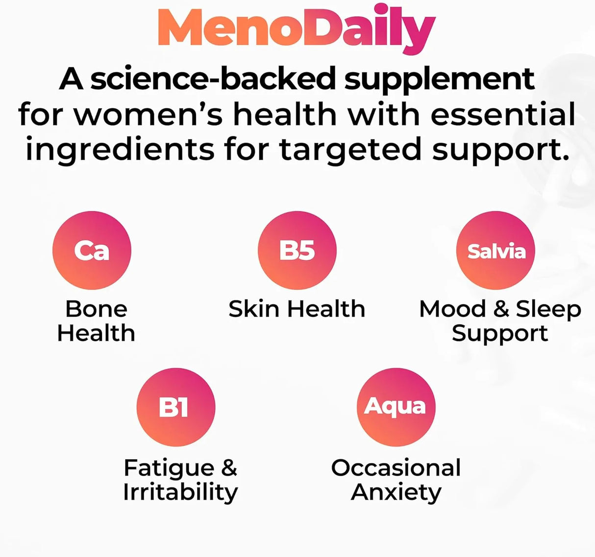 HAPPY MAMMOTH - Happy Mammoth Meno Daily Menopause Vitamins 72 Capsulas - The Red Vitamin MX - Suplementos Alimenticios - {{ shop.shopifyCountryName }}