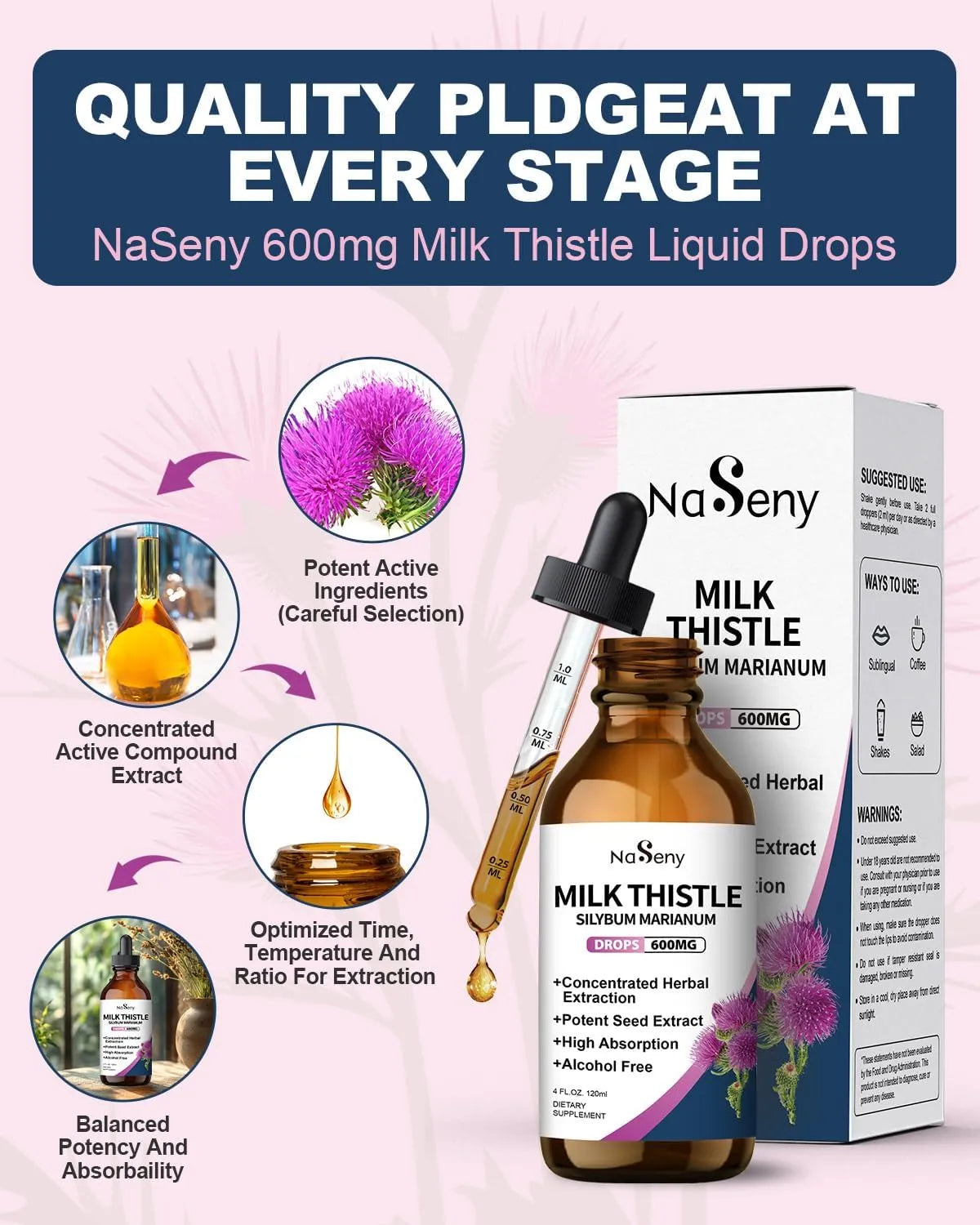 NASENY - NaSeny Milk Thistle Drops 4 Fl.Oz. - The Red Vitamin MX - Suplementos Alimenticios - {{ shop.shopifyCountryName }}