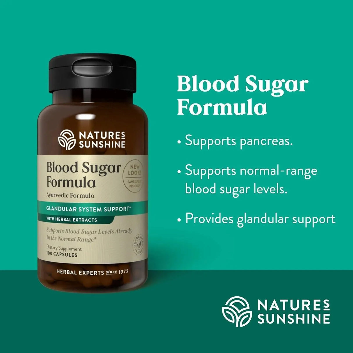 NATURES SUNSHINE - Nature's Sunshine Blood Sugar Formula 100 Capsulas - The Red Vitamin MX - Suplementos Alimenticios - {{ shop.shopifyCountryName }}