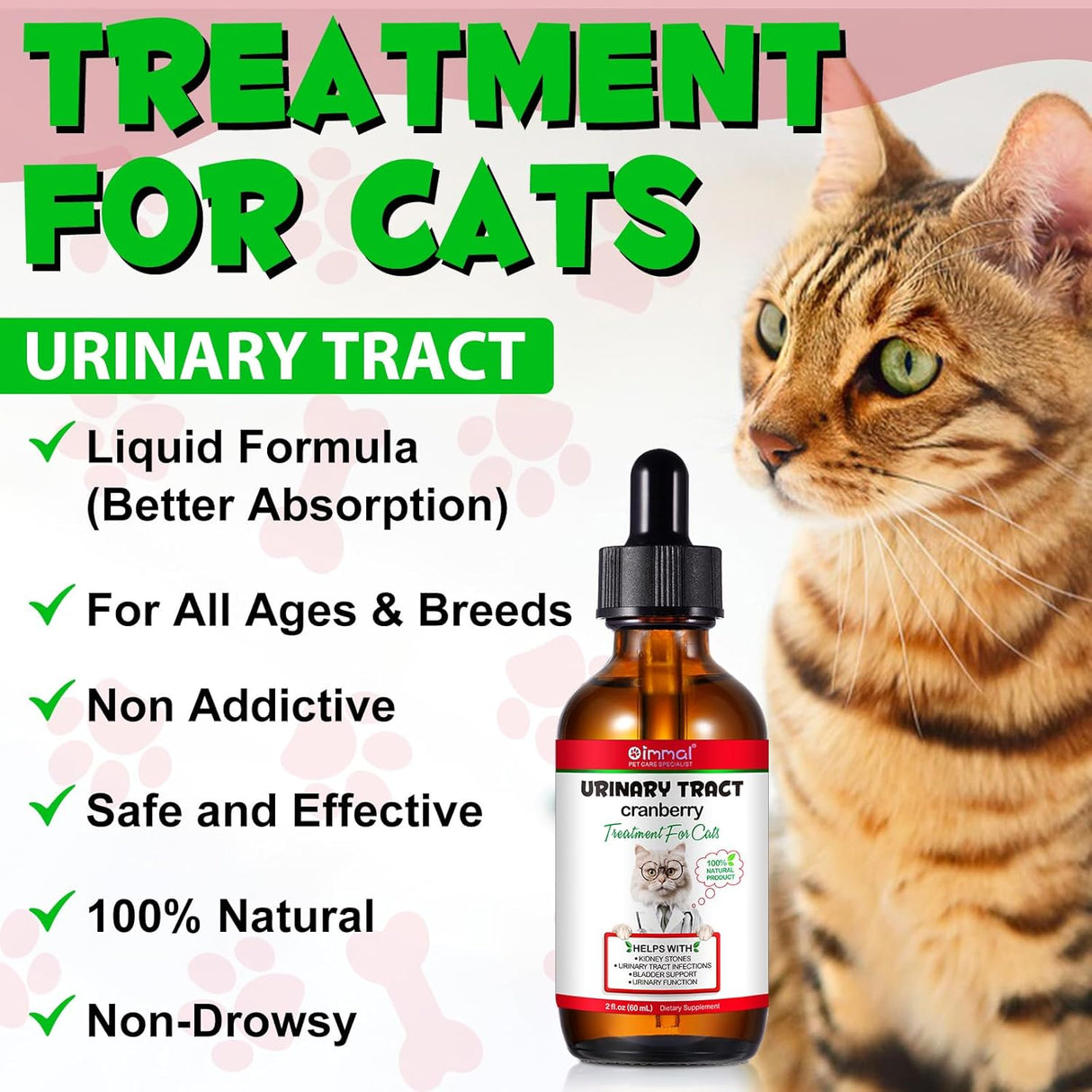 Oimmal Urinary Tract for Cats 60Ml. 2 Pack