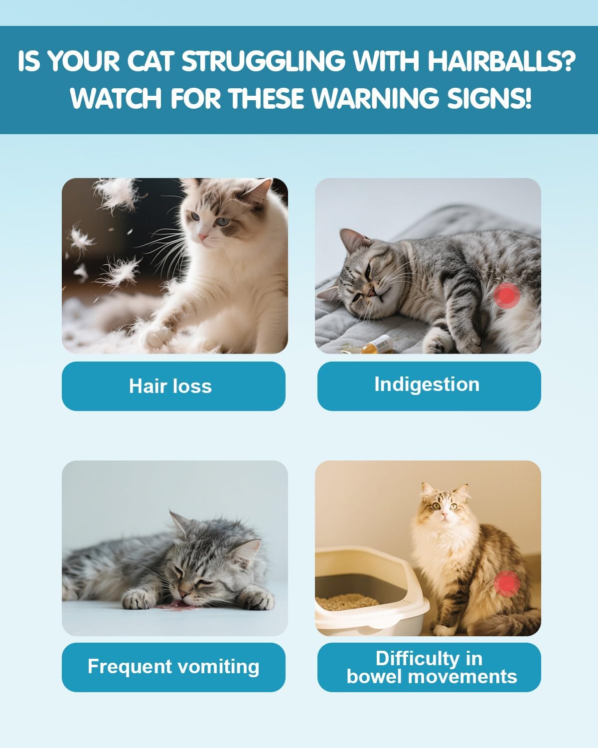 Eagou Diary Hairball Treatment for Cats 60Ml.