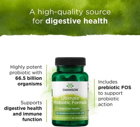 SWANSON - Swanson Ultimate Probiotic Formula Digestive Health 30 Capsulas - The Red Vitamin MX - Suplementos Alimenticios - {{ shop.shopifyCountryName }}