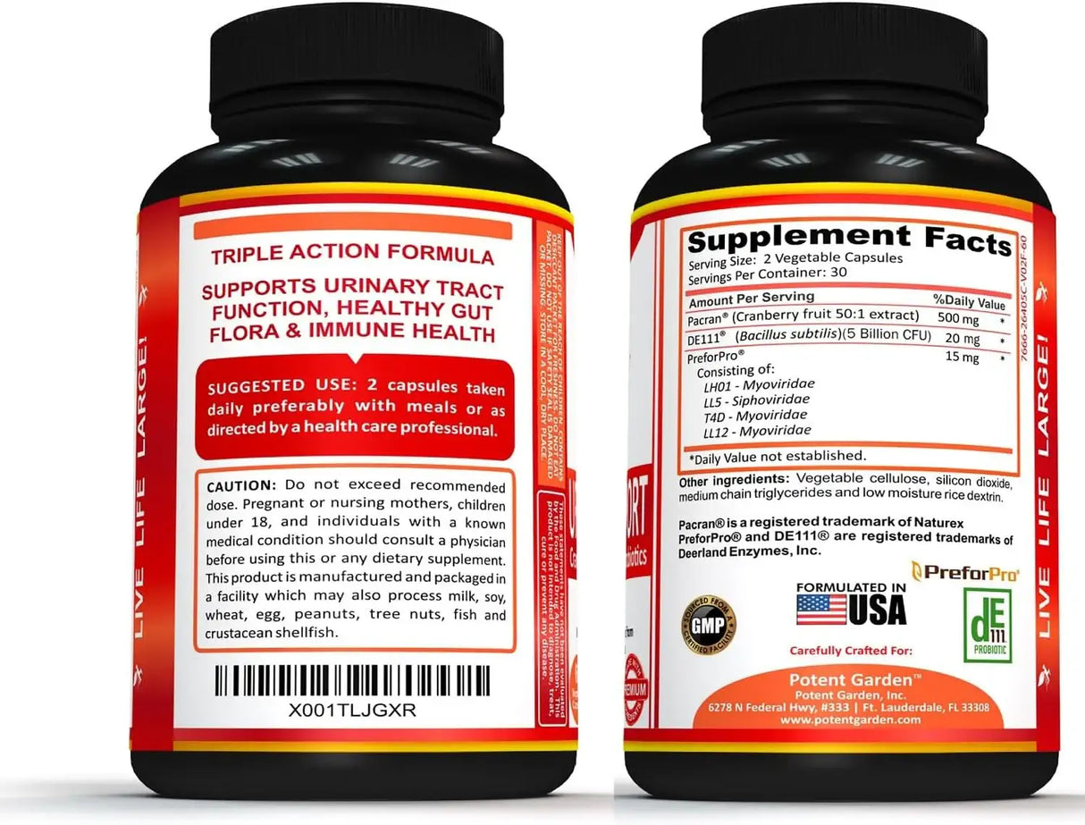 POTENT GARDEN - Potent Garden Urinary Support 60 Capsulas - The Red Vitamin MX - Suplementos Alimenticios - {{ shop.shopifyCountryName }}