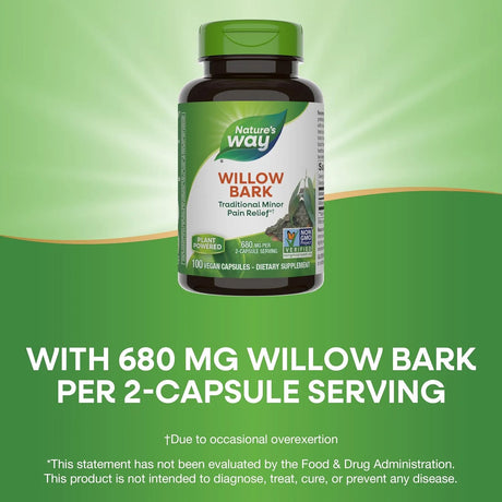 NATURE'S WAY - Nature's Way Willow Bark 100 Capsulas - The Red Vitamin MX - Suplementos Alimenticios - {{ shop.shopifyCountryName }}