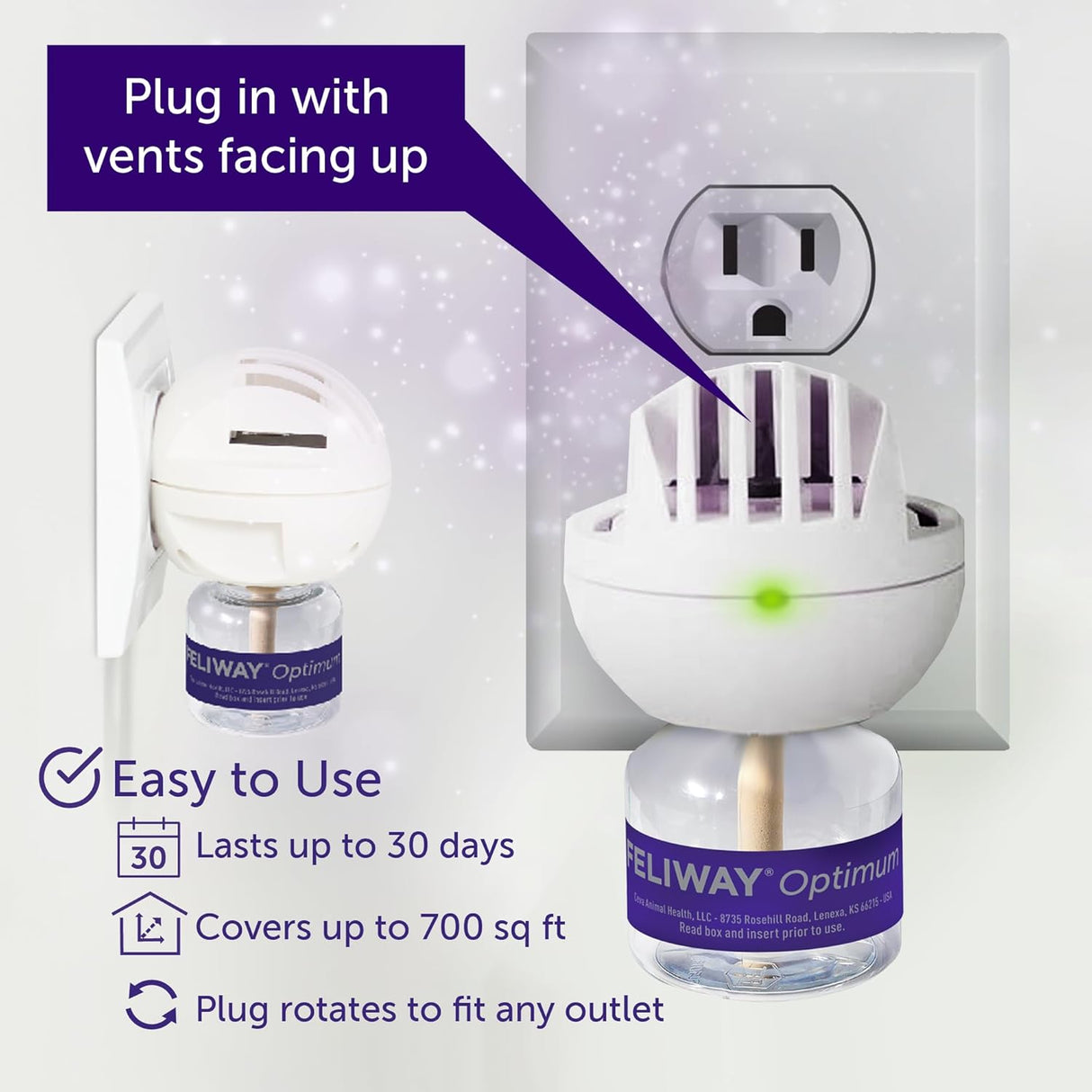 FELIWAY Optimum 30 Day Cat Calming Refill for Pheromone Diffuser