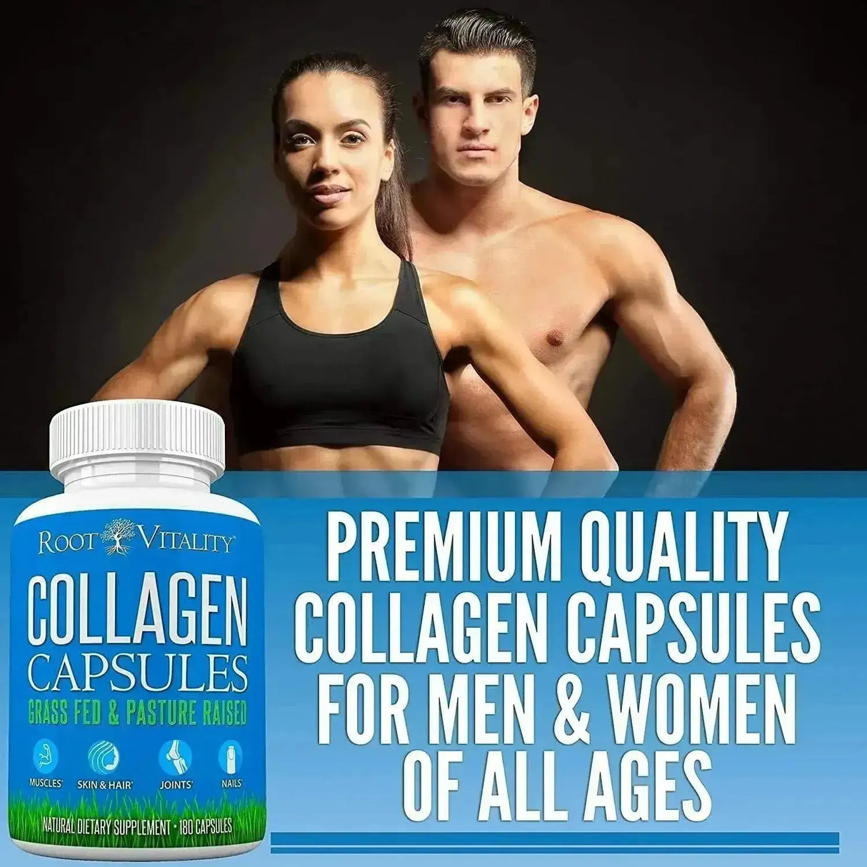 ROOT VITALITY - Root Vitality Collagen Peptides 180 Capsulas - The Red Vitamin MX - Suplementos Alimenticios - {{ shop.shopifyCountryName }}