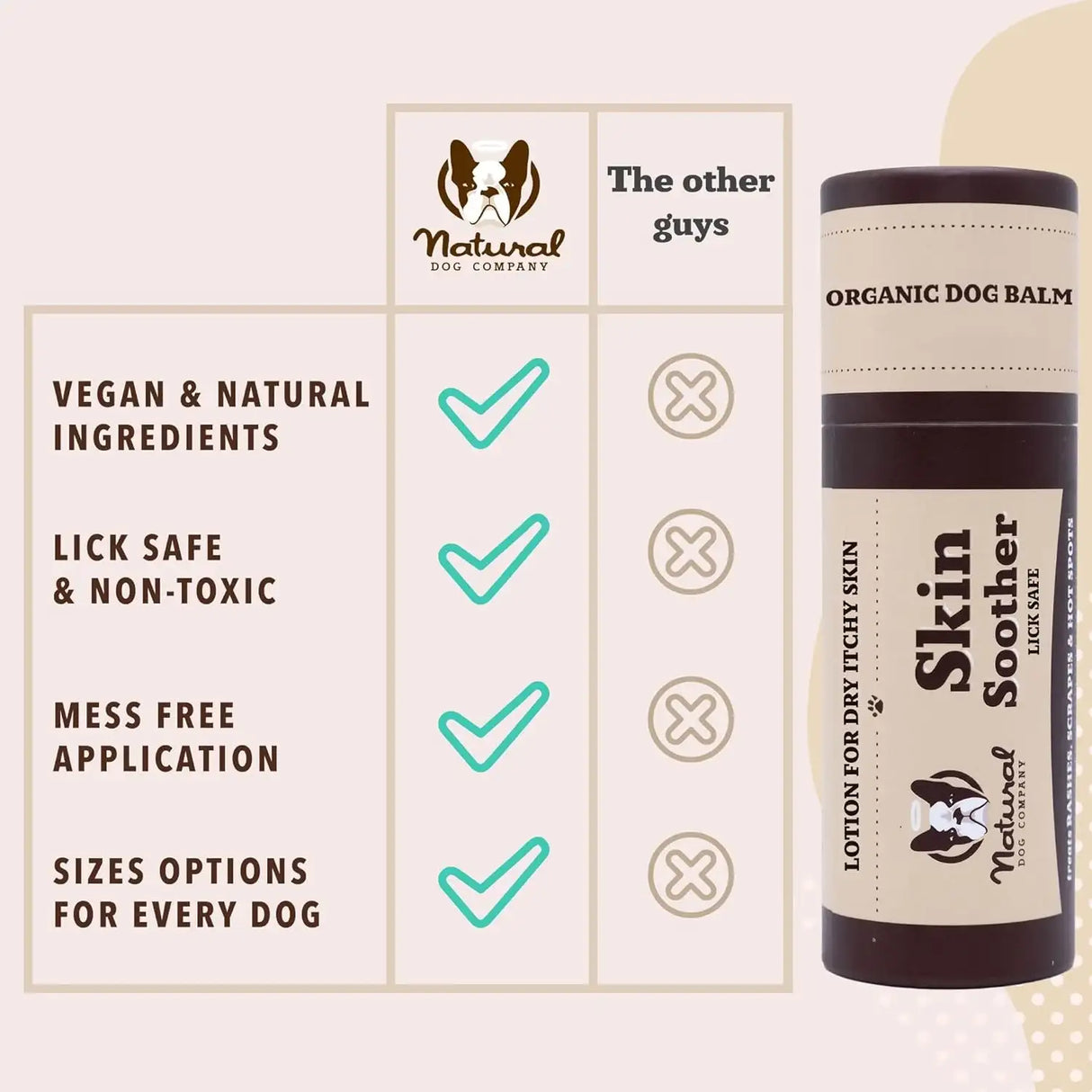 NATURAL DOG - Natural Dog Company Skin Soother Balm for Skin Irritation 2 Oz. Stick - The Red Vitamin MX - Remedios Para La Picazón De Perros - {{ shop.shopifyCountryName }}