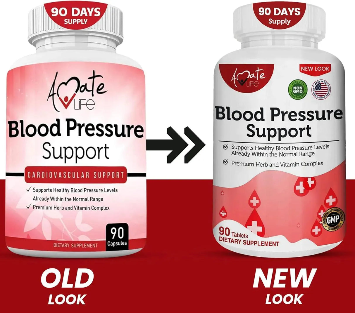 AMATE LIFE - Amate Life Blood Pressure Support 90 Capsulas - The Red Vitamin MX - Suplementos Alimenticios - {{ shop.shopifyCountryName }}