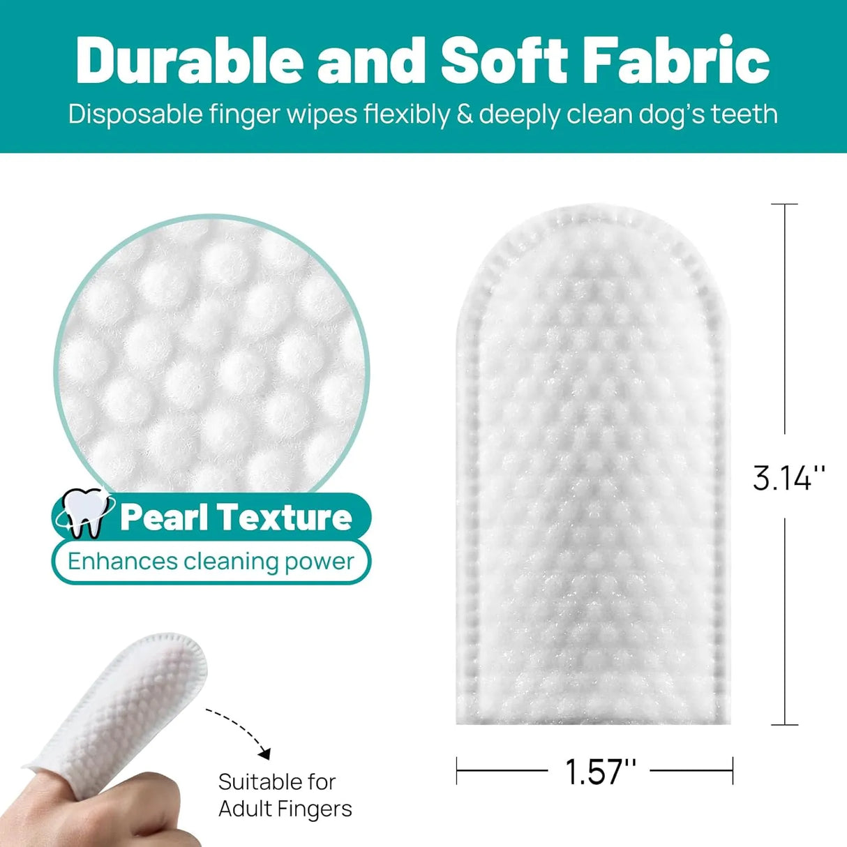 SMILEDENX - SmileDenX Dog Dental Care Finger Wipes Beef 50 Toallitas - The Red Vitamin MX - Cuidado Dental Para Perros - {{ shop.shopifyCountryName }}