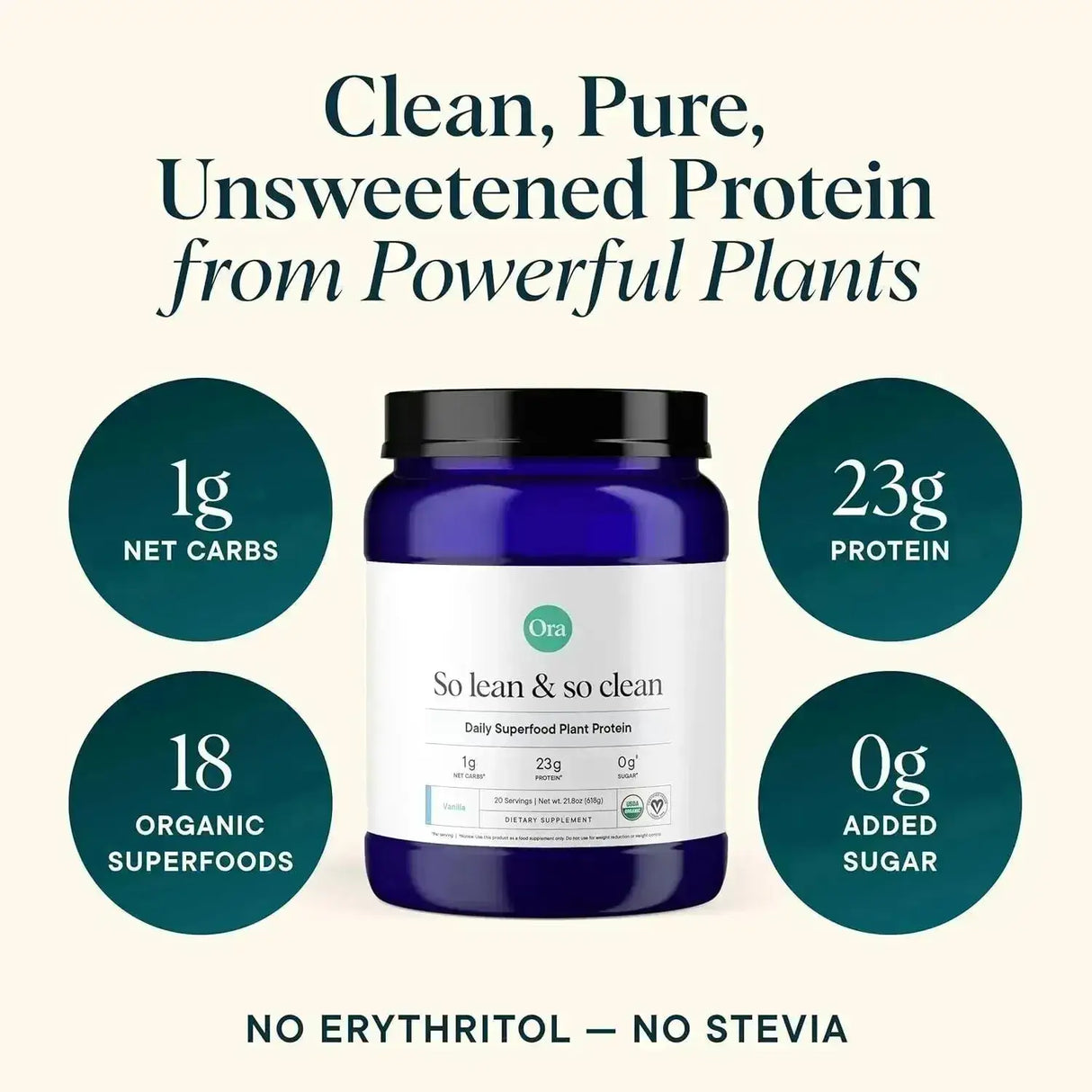 ORA ORGANIC - Ora Organic Vegan Protein Powder Vanilla Flavor 20 Servicios 618Gr. - The Red Vitamin MX - Suplementos Alimenticios - {{ shop.shopifyCountryName }}