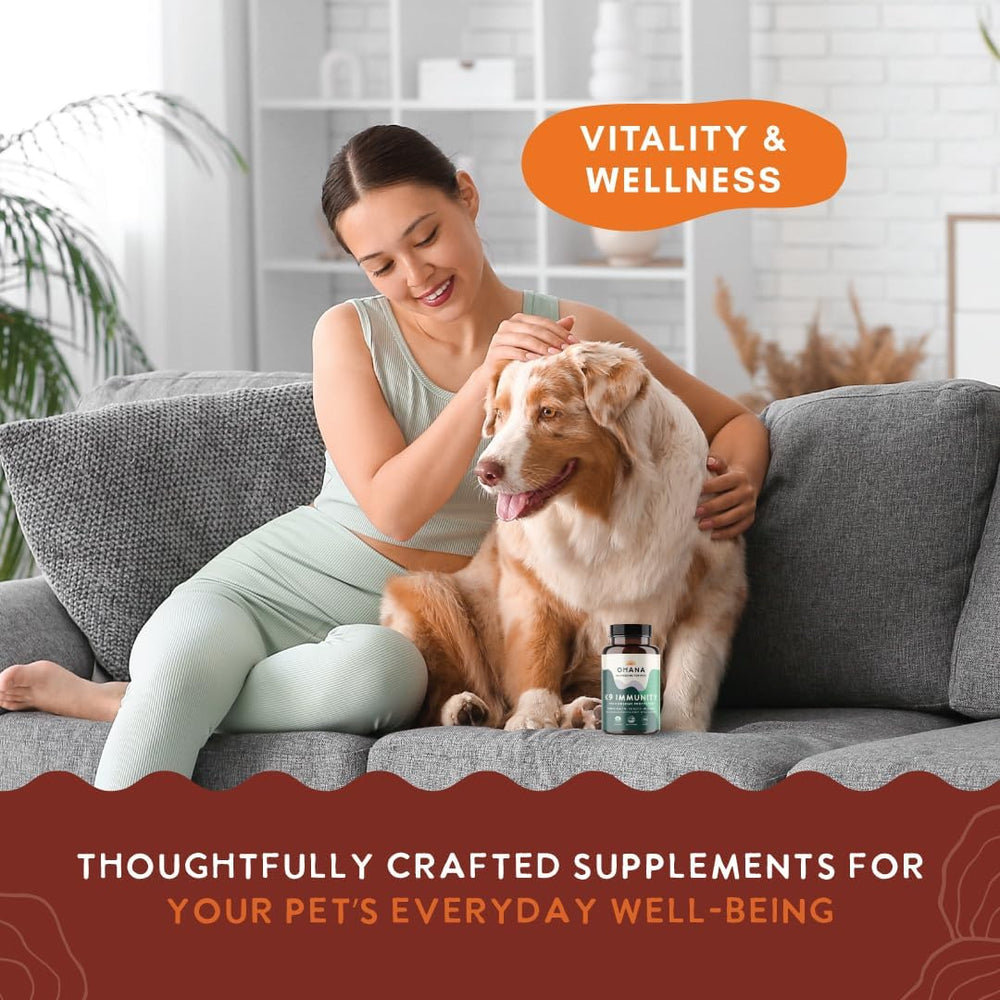 OHANA - Ohana K9 Immunity Organic Mushroom Extracts 90 Capsulas - The Red Vitamin MX - Suplementos Herbales Para Perros - {{ shop.shopifyCountryName }}