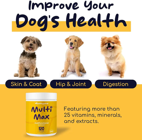 HEALTHY PUP - Healthy Pup Dog Multivitamin 120 Masticables - The Red Vitamin MX - Multivitamínicos Para Perros - {{ shop.shopifyCountryName }}