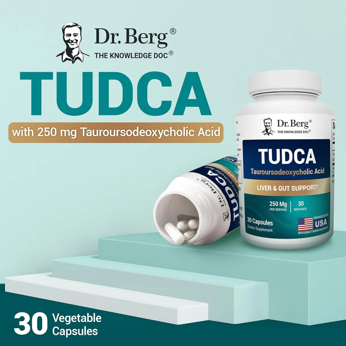 DR. BERG - Dr. Berg TUDCA 30 Capsulas - The Red Vitamin MX - Suplementos Alimenticios - {{ shop.shopifyCountryName }}