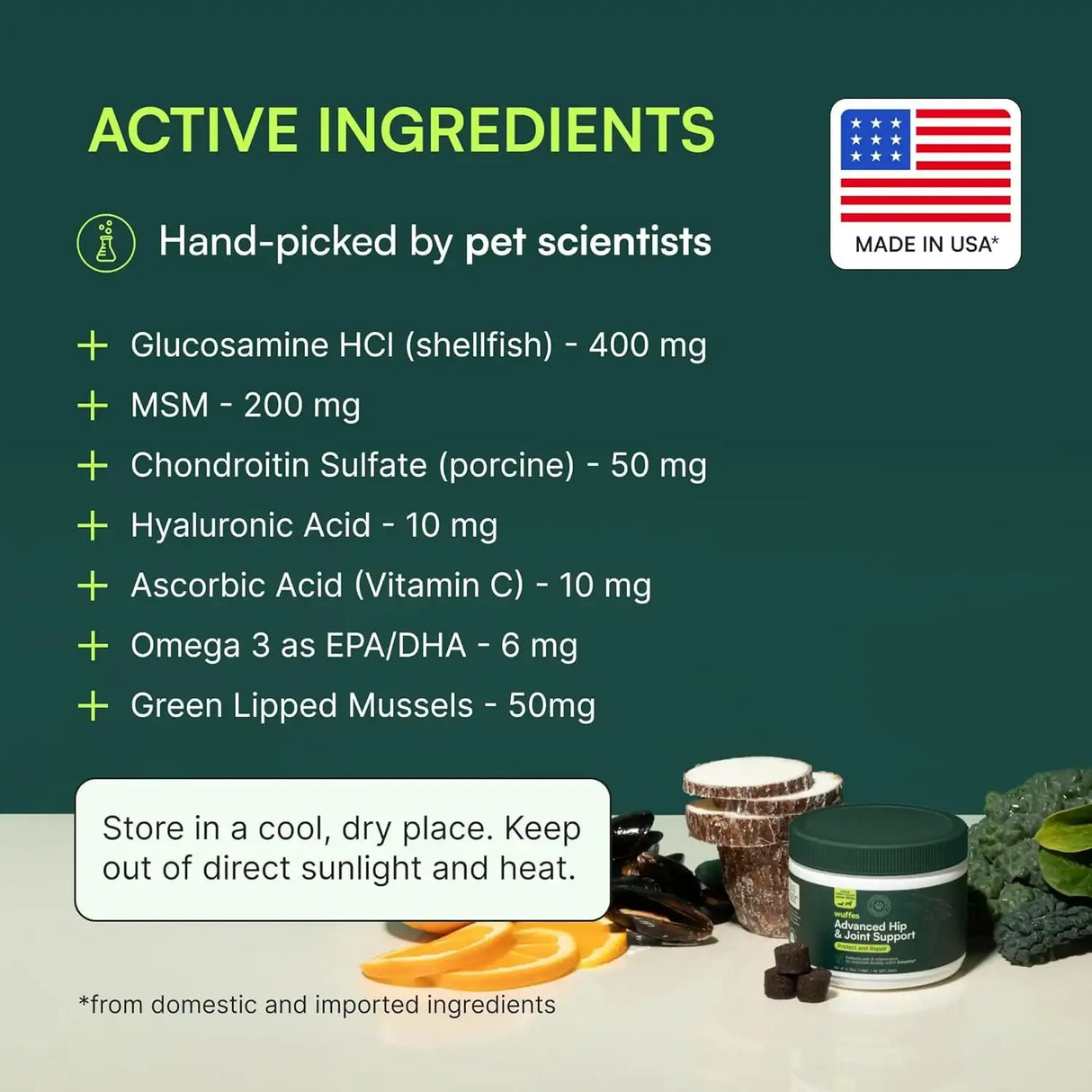 WUFFES - Wuffes Advanced Dog Hip and Joint Small&Medium Breeds Pork Flavored 60 Masticables 2 Pack - The Red Vitamin MX - Cuidado De Cadera Y Articulaciones Para Perros - {{ shop.shopifyCountryName }}