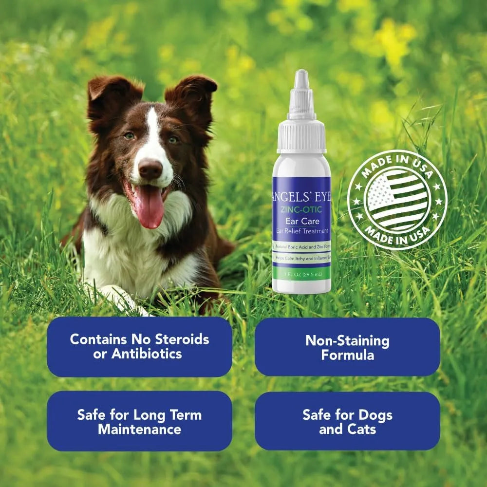 ANGELS’ EYES - ANGELS’ EYES Zinc-Otic Ear Relief Treatment for Dogs and Cats 1 Fl.Oz. - The Red Vitamin MX - Cuidado Del Oído De Perros - {{ shop.shopifyCountryName }}