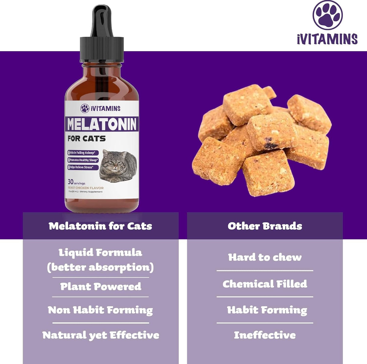 iVitamins Melatonin for Cats 1 Fl.Oz.