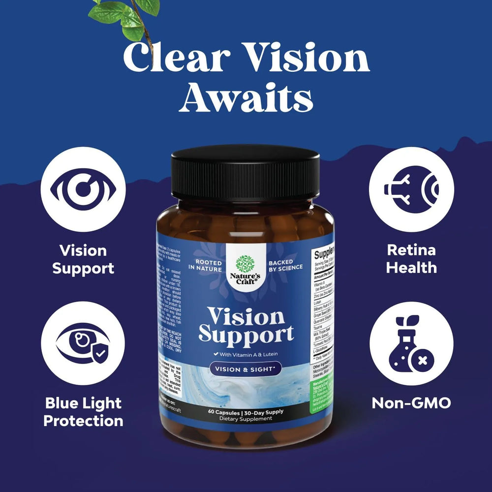 NATURES CRAFT - Natures Craft Vision Support Complete Eye Health 60 Capsulas - The Red Vitamin MX - Suplementos Alimenticios - {{ shop.shopifyCountryName }}
