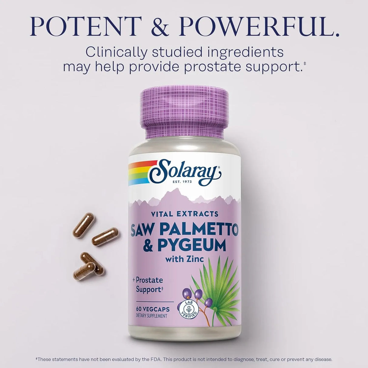 SOLARAY - SOLARAY Saw Palmetto and Pygeum 60 Capsulas - The Red Vitamin MX - Suplementos Alimenticios - {{ shop.shopifyCountryName }}