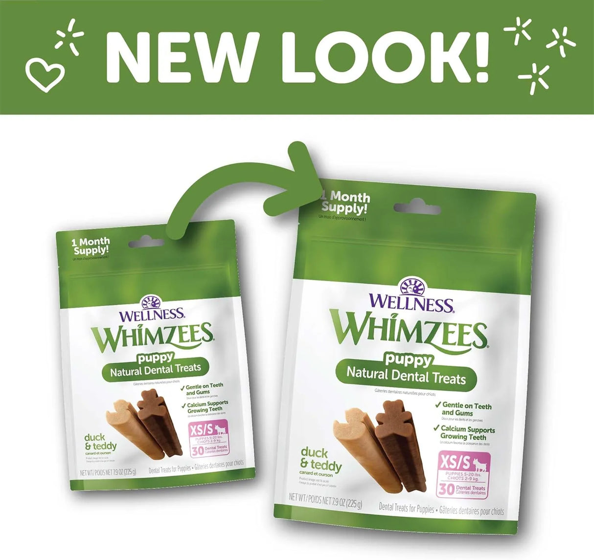 WELLNESS WHIMZEES - Wellness WHIMZEES Puppy Dog Dental Treats Extra Small & Small Size Stick 30 Piezas - The Red Vitamin MX - Cuidado Dental Para Perros - {{ shop.shopifyCountryName }}