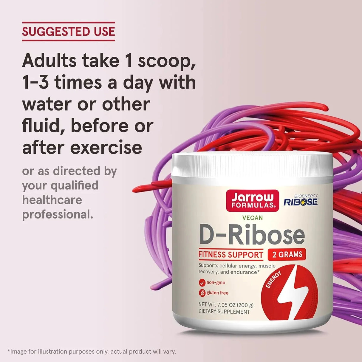 JARROW FORMULAS - Jarrow Formulas D-Ribose 200Gr. - The Red Vitamin MX - Suplementos Alimenticios - {{ shop.shopifyCountryName }}