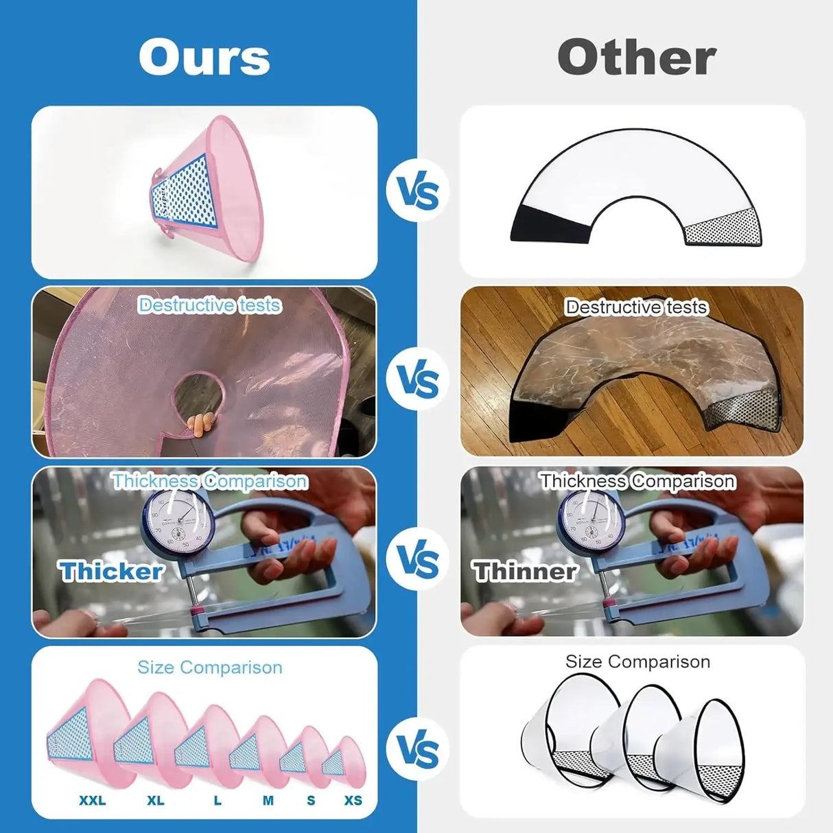 SUPET - Supet Dog Cone Collar Adjustable After Surgery Pink XLARGE 16-19.5" - The Red Vitamin MX - Collares y Conos De Recuperación Para Perros - {{ shop.shopifyCountryName }}