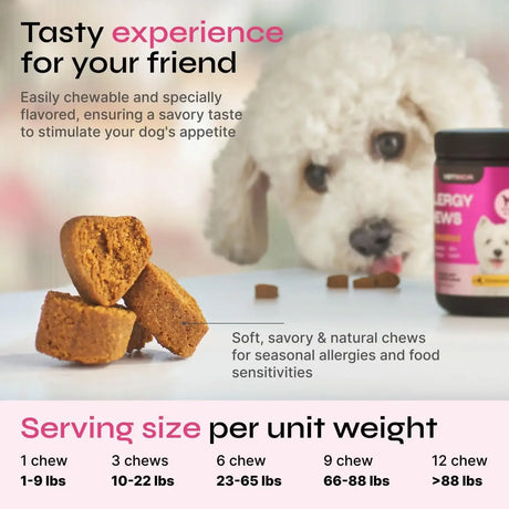 VETRICA - Vetrica Dog Allergy Relief Chews 130 Masticables - The Red Vitamin MX - Remedios Para La Picazón De Perros - {{ shop.shopifyCountryName }}