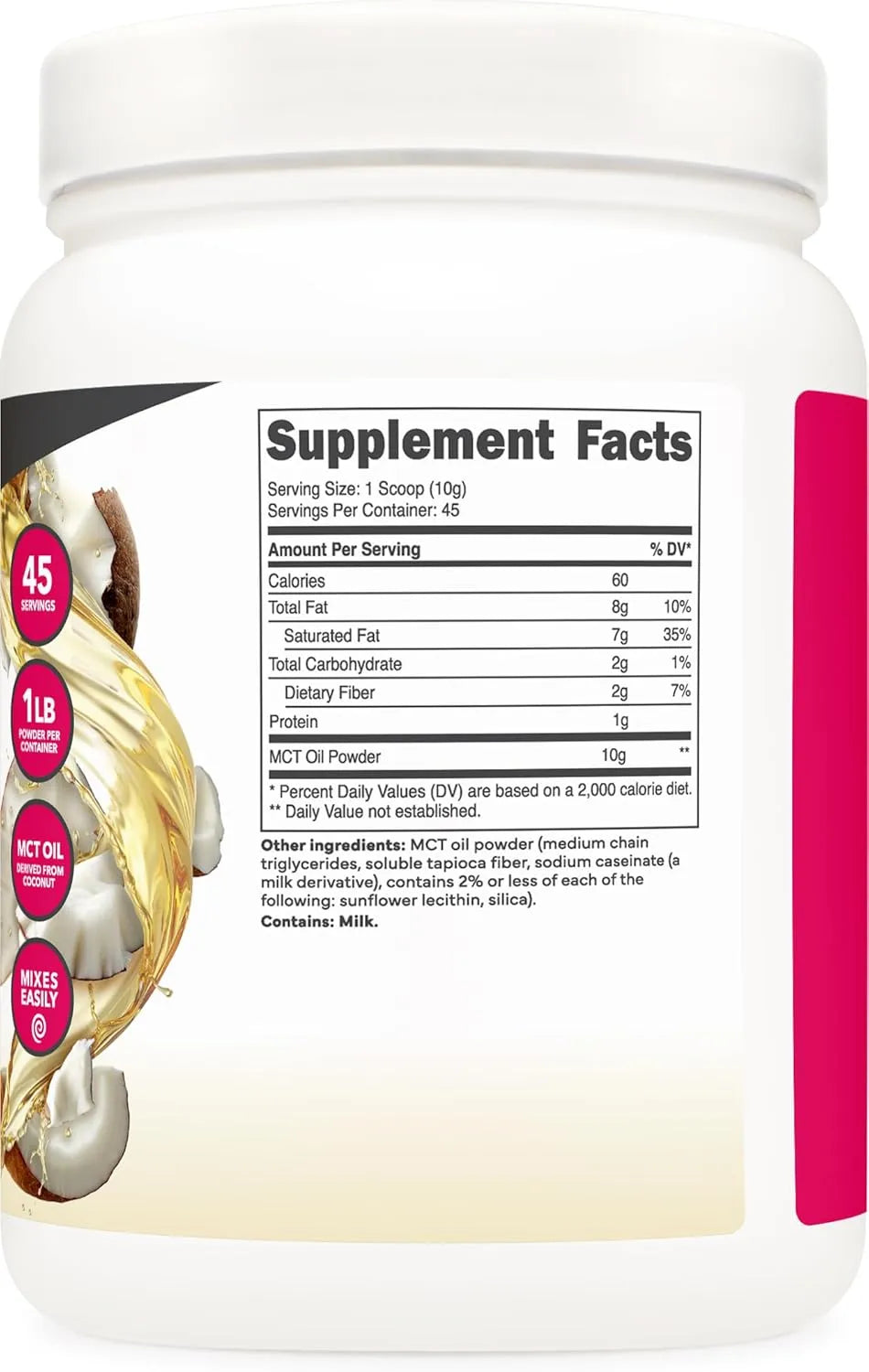 KETOLOGIC - Ketologic MCT Oil Powder Unflavored 454Gr. - The Red Vitamin MX - Suplementos Alimenticios - {{ shop.shopifyCountryName }}