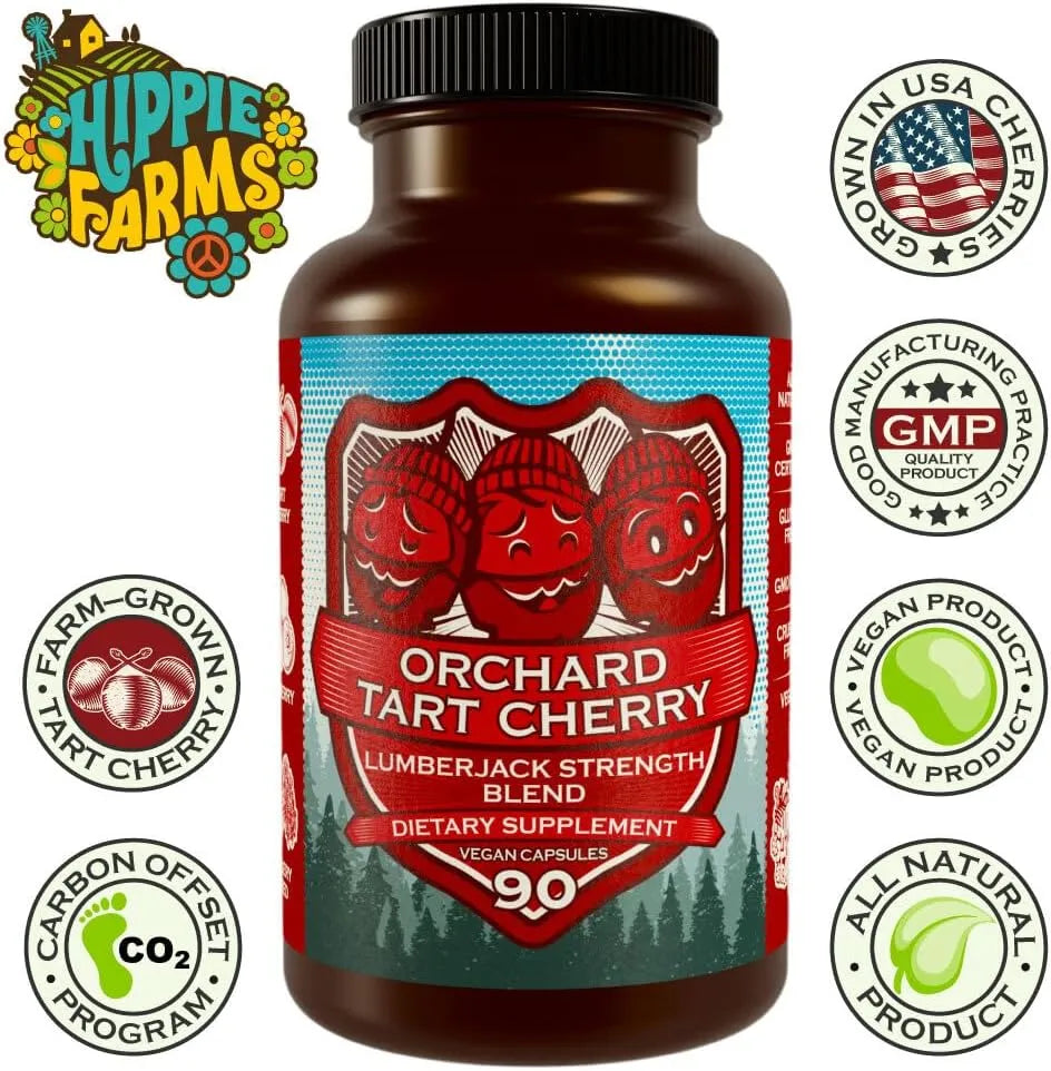 HIPPIE FARMS - Hippie Farms Tart Cherry 90 Capsulas - The Red Vitamin MX - Suplementos Alimenticios - {{ shop.shopifyCountryName }}
