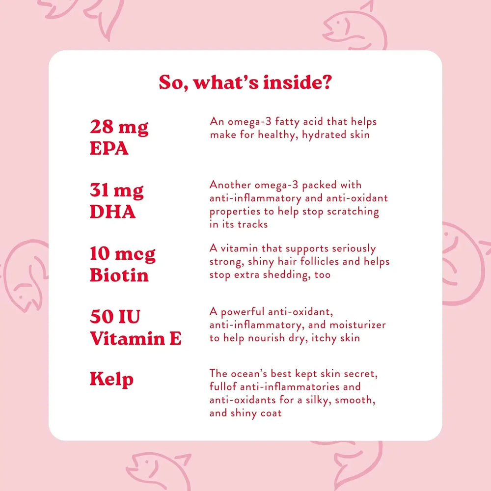 BOCCE'S BAKERY - Bocce's Bakery Skin & Coat Supplement for Dogs 60 Masticables - The Red Vitamin MX - Remedios Para La Picazón De Perros - {{ shop.shopifyCountryName }}