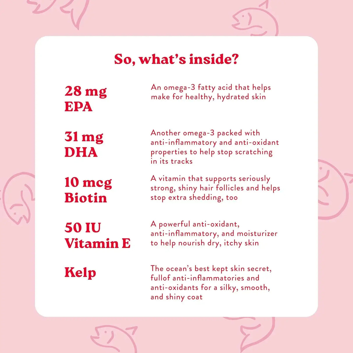 BOCCE'S BAKERY - Bocce's Bakery Skin & Coat Supplement for Dogs 60 Masticables - The Red Vitamin MX - Remedios Para La Picazón De Perros - {{ shop.shopifyCountryName }}