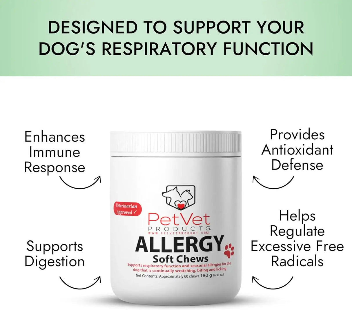 PET VET - Pet Vet Allergy Relief Chews for Dogs Beef Liver 60 Masticables - The Red Vitamin MX - Remedios Para La Picazón De Perros - {{ shop.shopifyCountryName }}