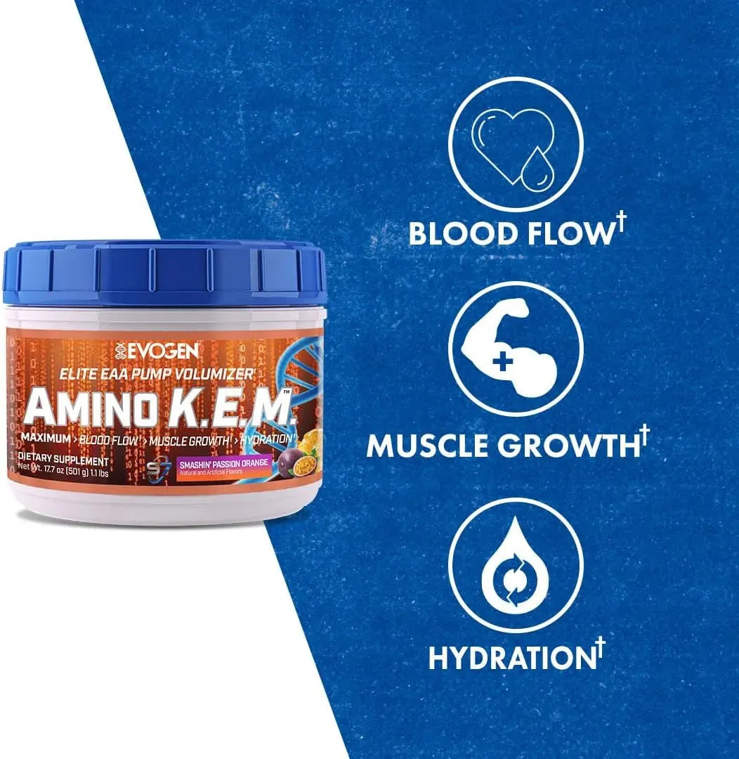 EVOGEN - Evogen AminoKEM 30 Servicios Passion Orange 501Gr. - The Red Vitamin MX - Suplementos Alimenticios - {{ shop.shopifyCountryName }}