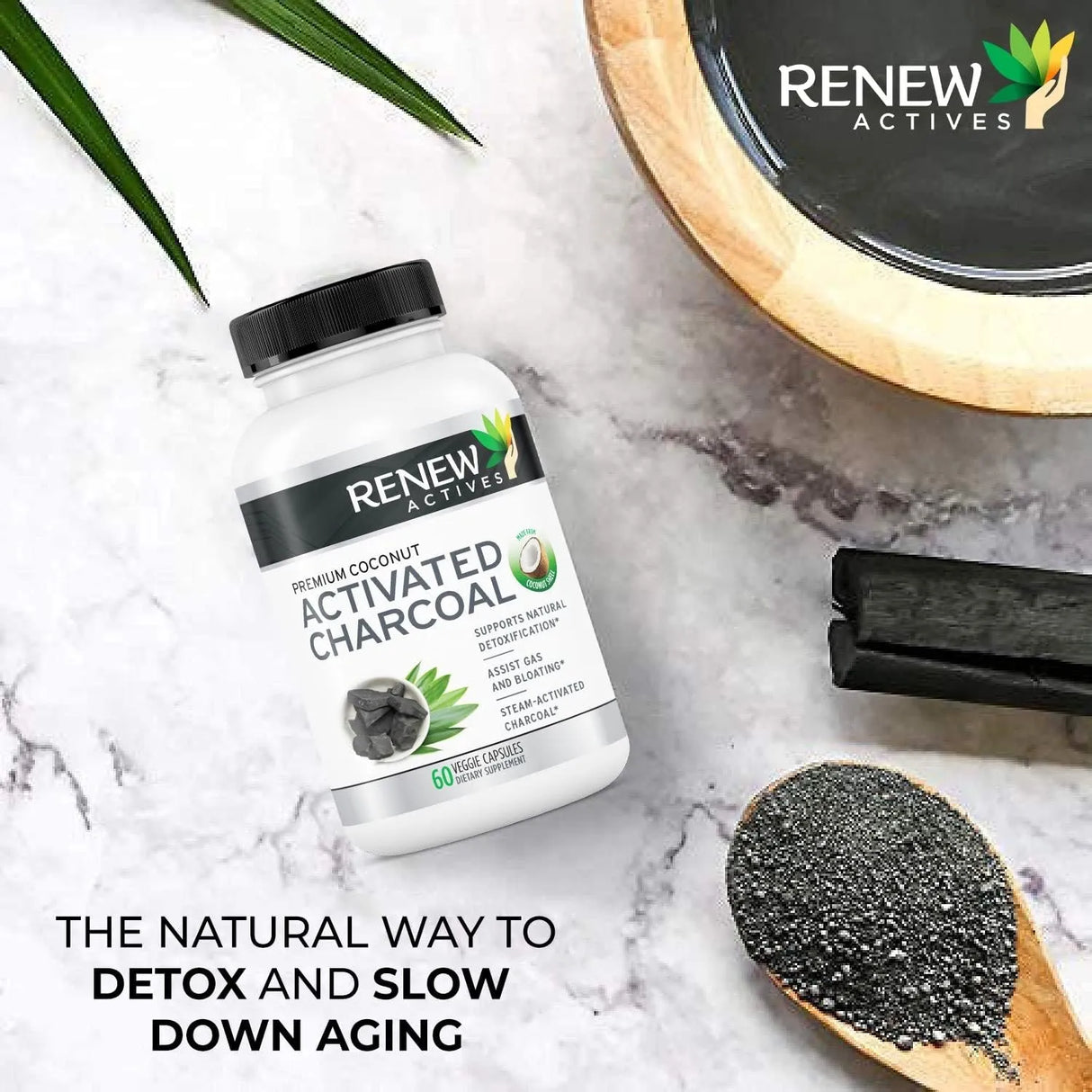 RENEW ACTIVES - Renew Actives Activated Charcoal 60 Capsulas - The Red Vitamin MX - Suplementos Alimenticios - {{ shop.shopifyCountryName }}