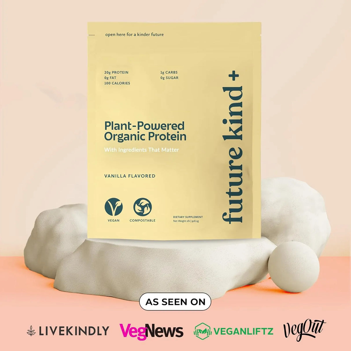 FUTURE KIND - Future Kind Vegan Protein Powder Vanilla 34 Servicios 928Gr. - The Red Vitamin MX - Suplementos Alimenticios - {{ shop.shopifyCountryName }}