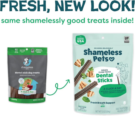 SHAMELESS PETS - Shameless Pets Dental Treats for Dogs A Cluck A Day 8 Piezas - The Red Vitamin MX - Cuidado Dental Para Perros - {{ shop.shopifyCountryName }}