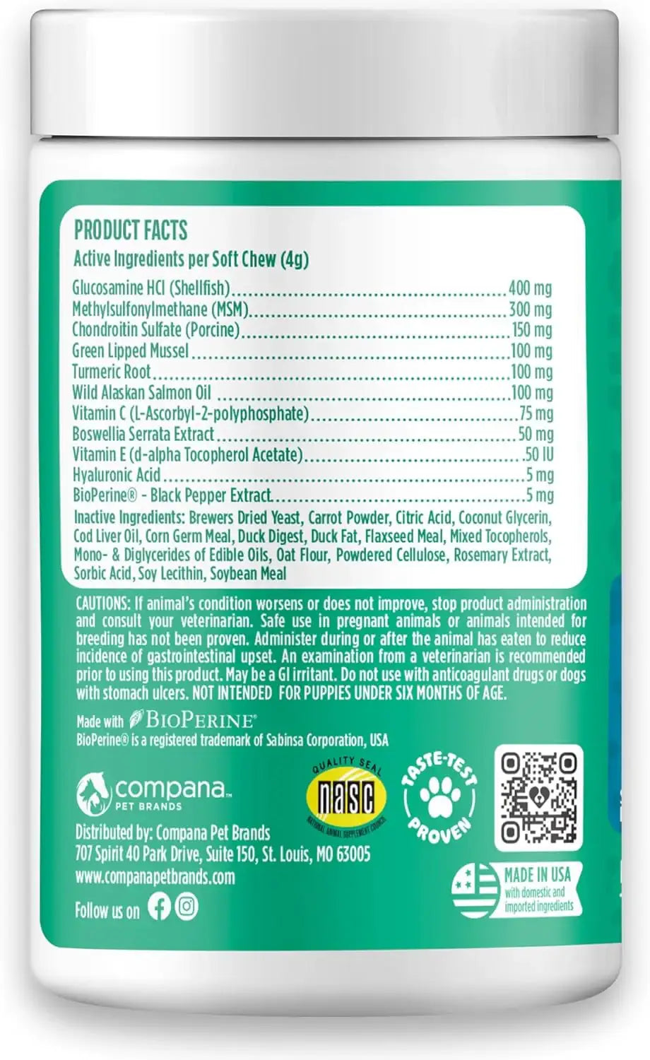 DOGGIE DAILIES - Doggie Dailies Advanced Senior Hip and Joint for Dogs Duck 120 Masticables - The Red Vitamin MX - Cuidado De Cadera Y Articulaciones Para Perros - {{ shop.shopifyCountryName }}