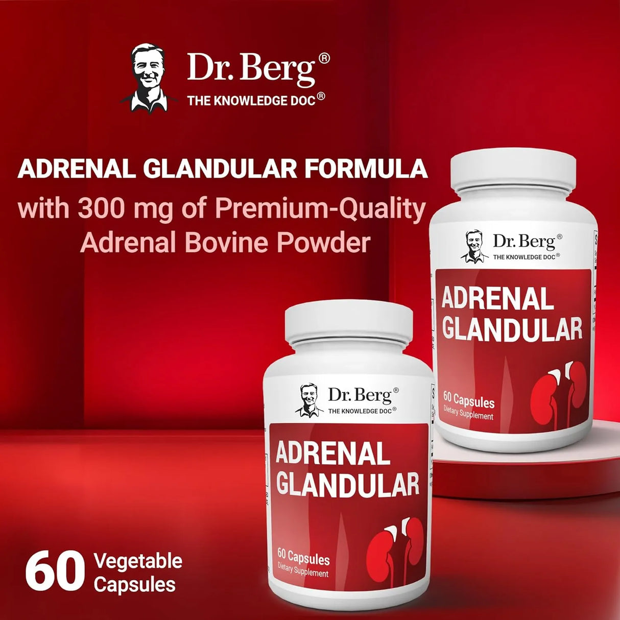 DR. BERG - Dr. Berg Adrenal Glandular 60 Capsulas - The Red Vitamin MX - Suplementos Alimenticios - {{ shop.shopifyCountryName }}
