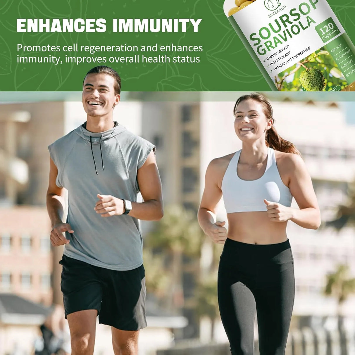 BBEEAAUU - BBEEAAUU Soursop Graviola 120 Capsulas - The Red Vitamin MX - Suplementos Alimenticios - {{ shop.shopifyCountryName }}