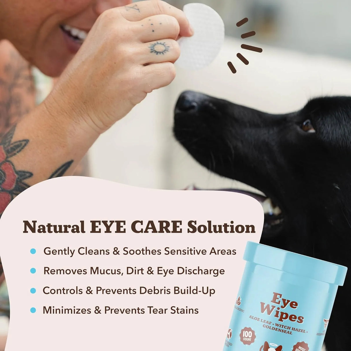 NATURAL DOG - Natural Dog Eye Wipes for Dogs 100 Toallitas - The Red Vitamin MX - Cuidado De Los Ojos De Los Perros - {{ shop.shopifyCountryName }}
