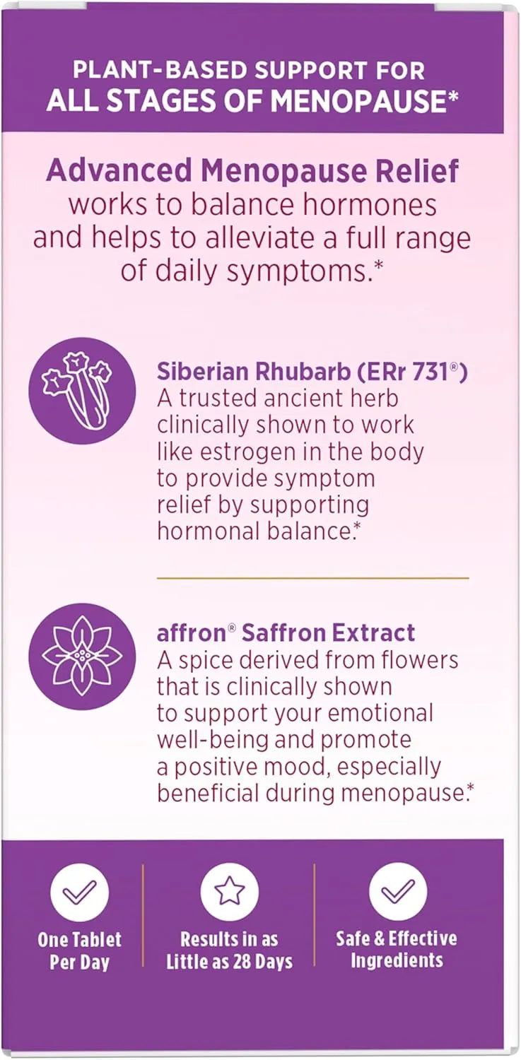 NATURE'S BOUNTY - Nature's Bounty Optimal Solutions Advanced Menopause Relief 30 Tabletas - The Red Vitamin MX - Suplementos Alimenticios - {{ shop.shopifyCountryName }}